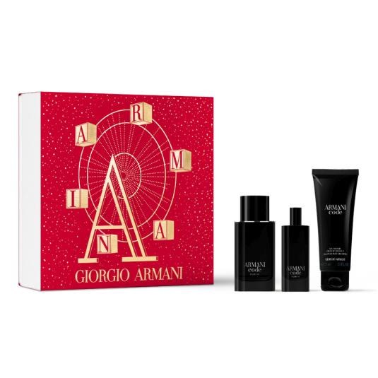 armani code men le parfum 75ml cofre 3 piezas