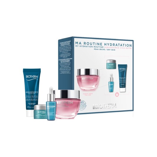 biotherm aquasource cica nutri cream 50ml set 4 pìezas