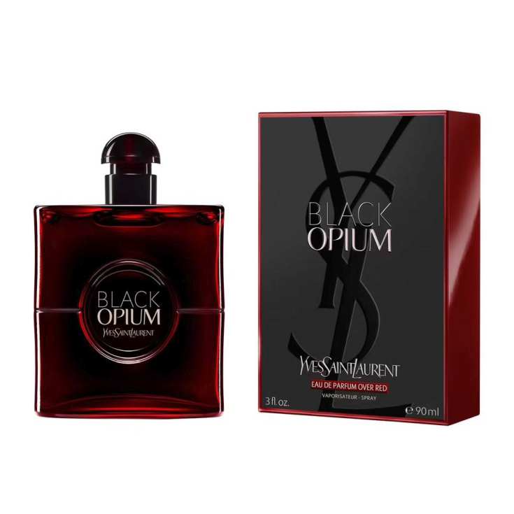 black opium eau de parfum over red eau de parfum