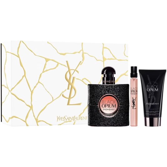  ysl black opium eau de parfum 50ml cofre 3 piezas