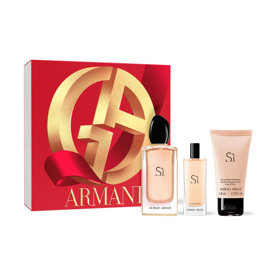 armani si eau de parfum 100ml cofre 3 piezas
