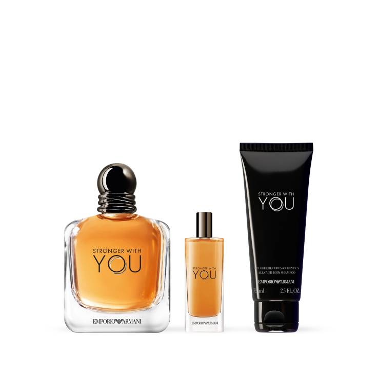 armani stronger with you edt 100ml cofre 3 piezas