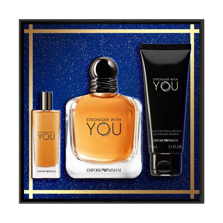 armani stronger with you edt 100ml cofre 3 piezas