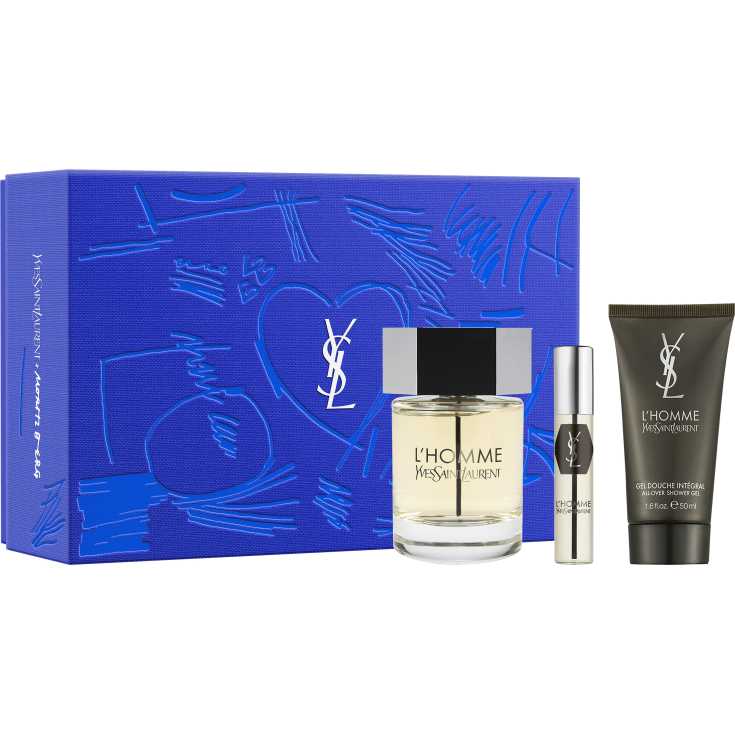 ysl l'homme eau de toilette 100ml cofre 3 piezas ysl l'homme eau de toilette 100ml cofre 3 piezas