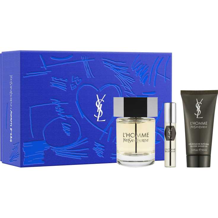 ysl l'homme eau de toilette 100ml cofre 3 piezas