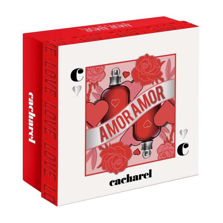 amor amor edt 100ml cofre san valentin 2 piezas