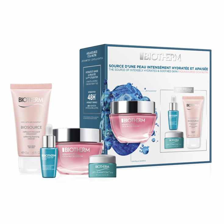 biotherm aquasource cica nutri cream 50ml set 4 pìezas biotherm aquasource cica nutri cream 50ml set 4 pìezas