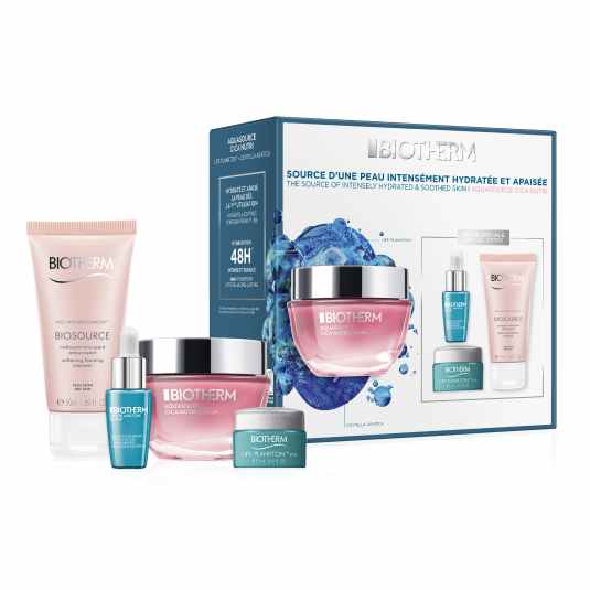 biotherm aquasource cica nutri cream 50ml set 4 pìezas