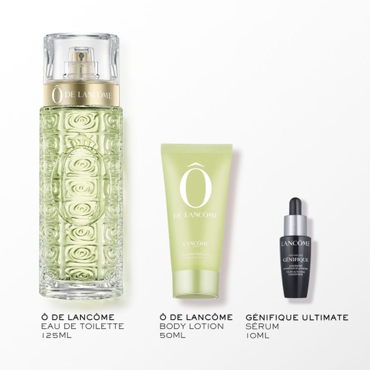 o lancome edt 125ml + genifique 10ml + gel 50ml edicion limitada