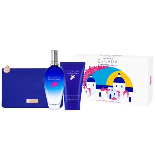escada santorini sunrise 100ml cofre 3 piezas