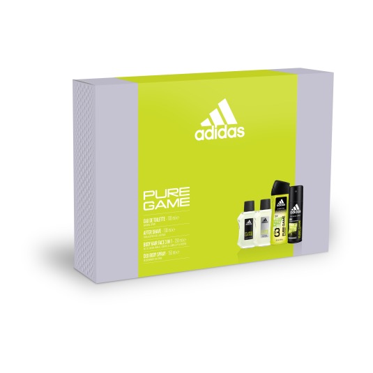 adidas pure game men eau de toillete 100mo estuche 4 piezas