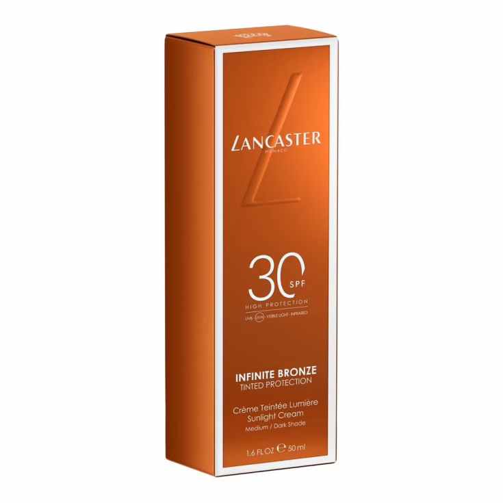 lancaster infinite bronze tinted protection spf30 medium/dark 50ml