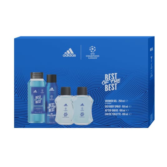 adidas uefa 9 men eau de toilette 100ml estuche 4 piezas