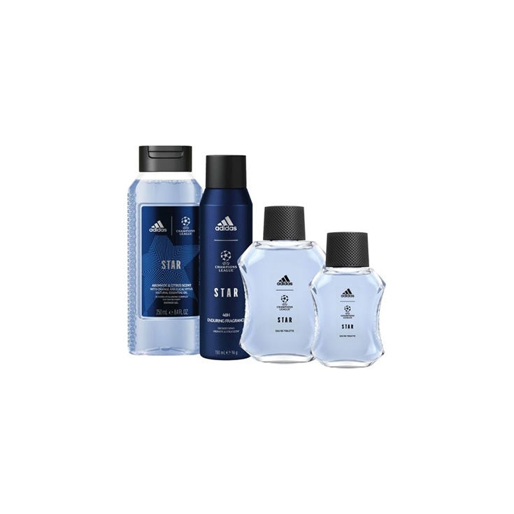 adidas uefa 10 col.100ml+mini+gel+desodorante