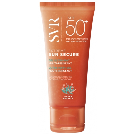 svr extreme sun secure ultra-matt gel multi-resistant spf50+ 50ml