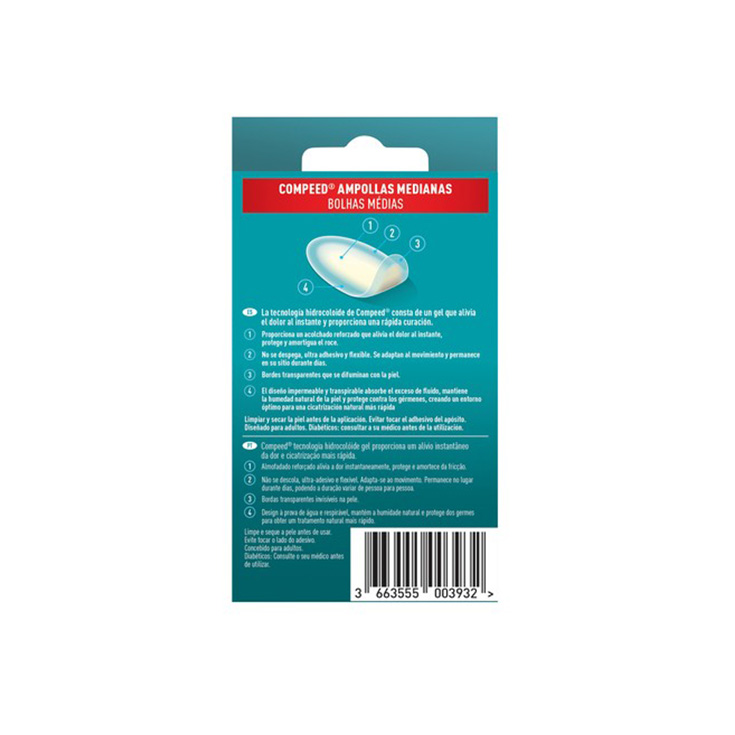 compeed ampollas medianas 6 unidades