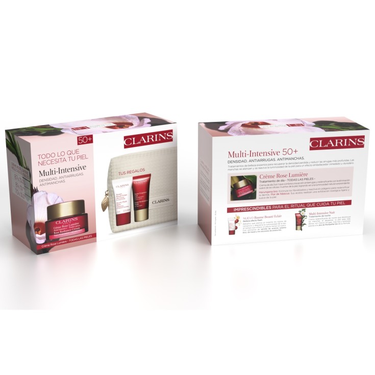 clarins multi intensiva rose lumière 50ml tp set 5 piezas clarins multi intensiva rose lumière 50ml tp set 5 piezas