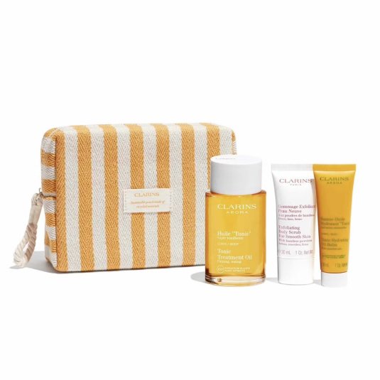 clarins aceite tonico new skin ritual set 3 piezas