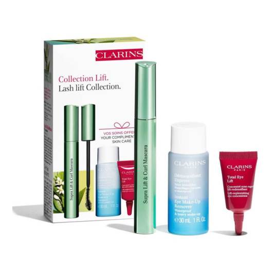 clarins mascara supra lift & curl set 3 piezas