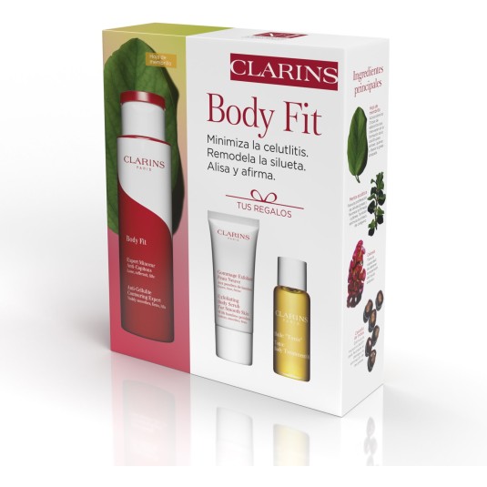 clarins body fit anticelulitico 200ml set 3 piezas