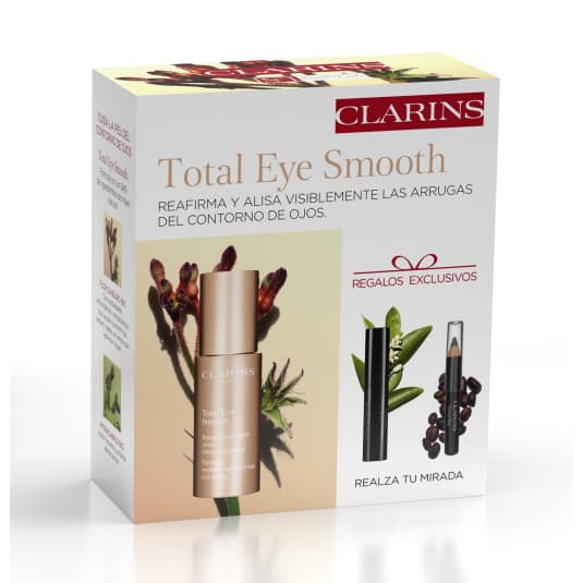 clarins total eye smooth 15ml set 3 piezas
