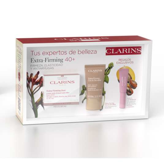 clarins extra-firming 50ml piel seca set 3 piezas