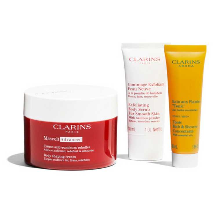 clarins masvelt body shaping cream 200ml set 3 piezas