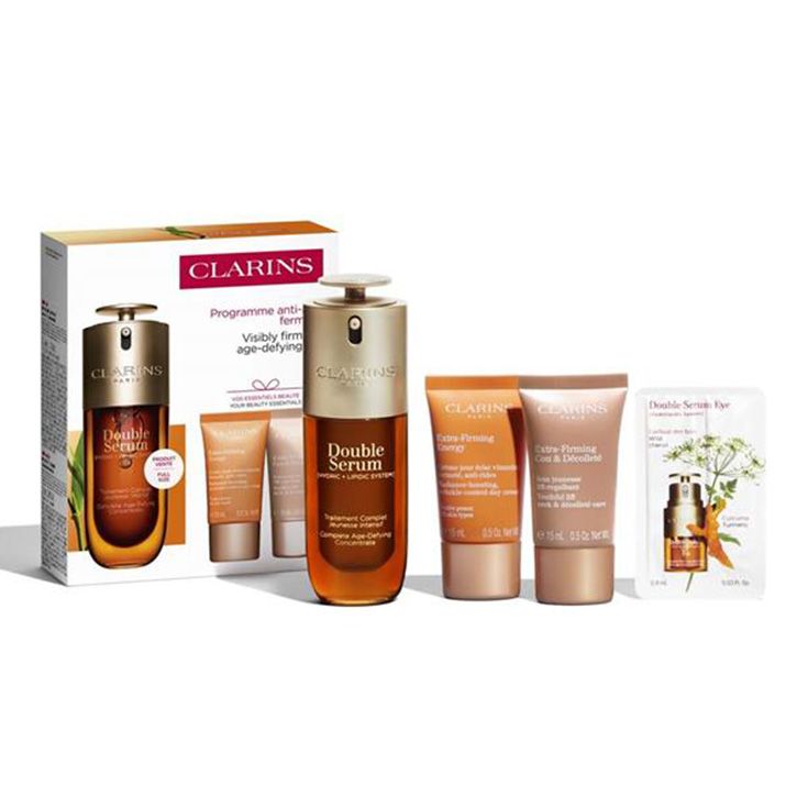 clarins doble serum g9 50ml extrafirming cofre 4 piezas clarins doble serum g9 50ml extrafirming cofre 4 piezas