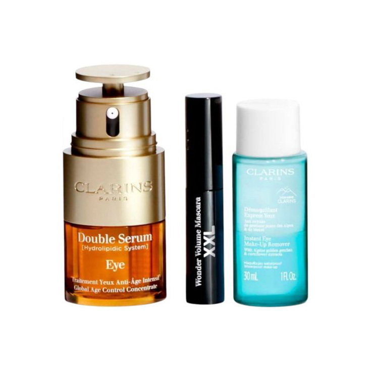 clarins doble serum eye 20ml cofre 3 piezas