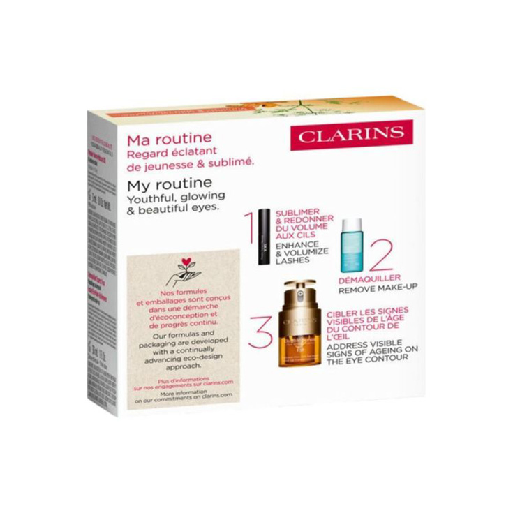 clarins doble serum eye 20ml cofre 3 piezas
