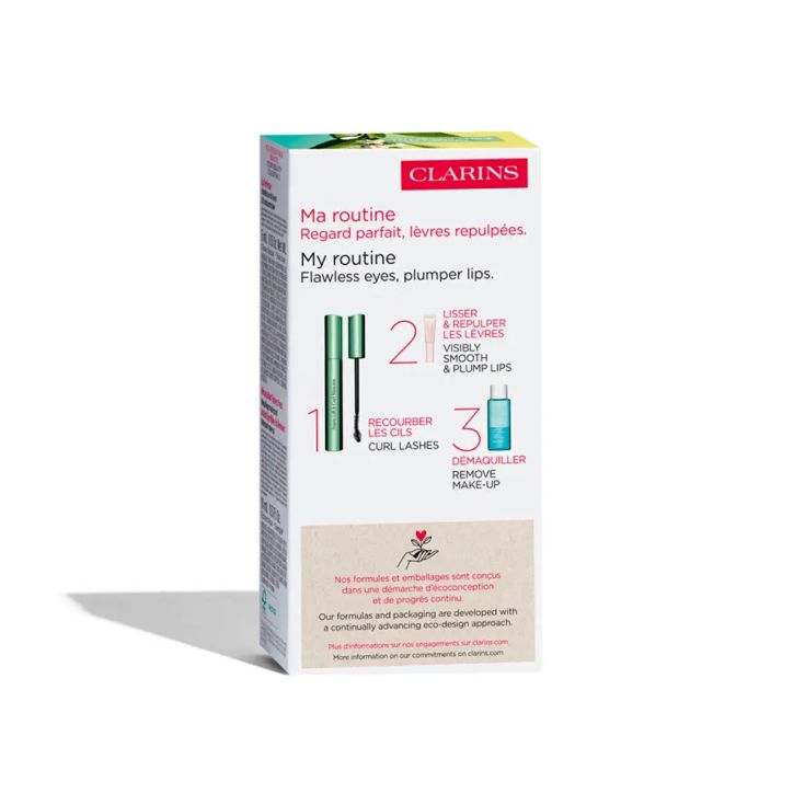 clarins supra lift and curl mascara de pestañas cofre 3 piezas