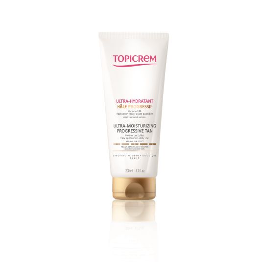 topicrem crema ultra-hidratante bronceado progresivo rostro y cuerpo 200ml