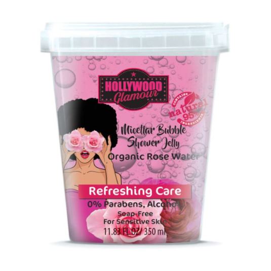 hollywood glamour micellar buble gel duchacon agua de rosa bio 350ml hollywood glamour micellar buble gel duchacon agua de rosa bio 350ml