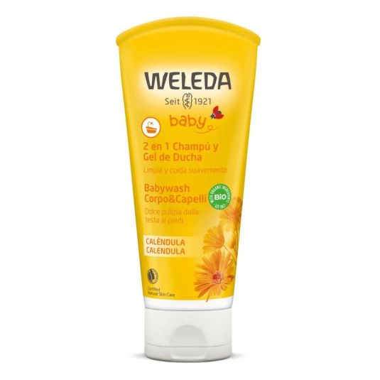 weleda champu y gel de ducha de calendula bebe 200ml