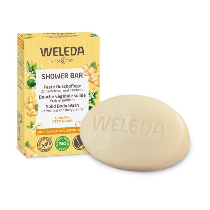 weleda jabon de ducha solido frescor energizante citricos 75g