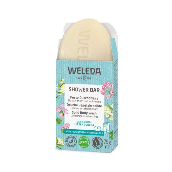 weleda jabon ducha solido refrescante 75g