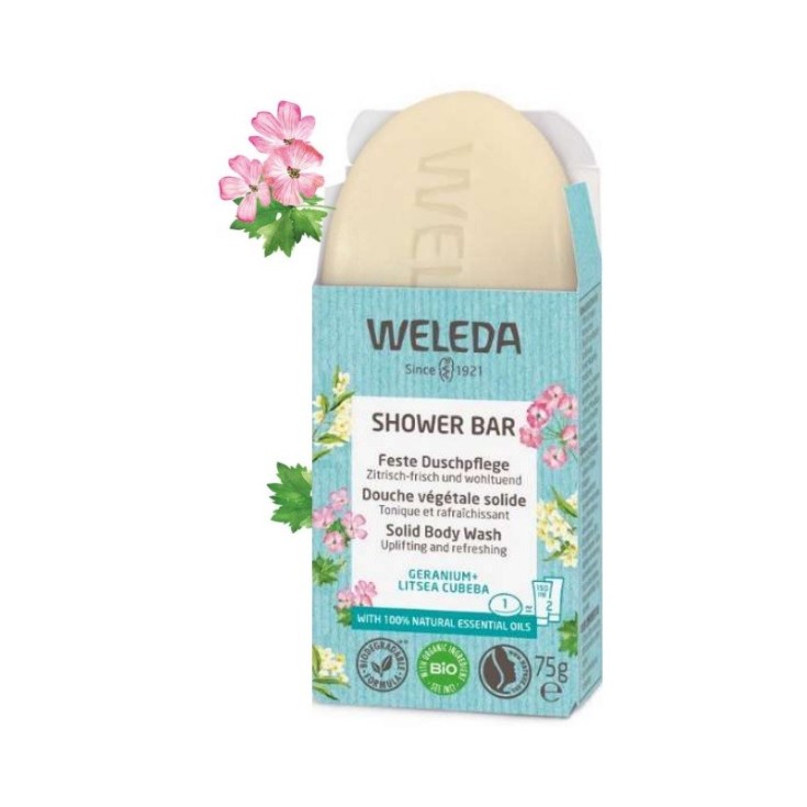 weleda jabon ducha solido refrescante 75g