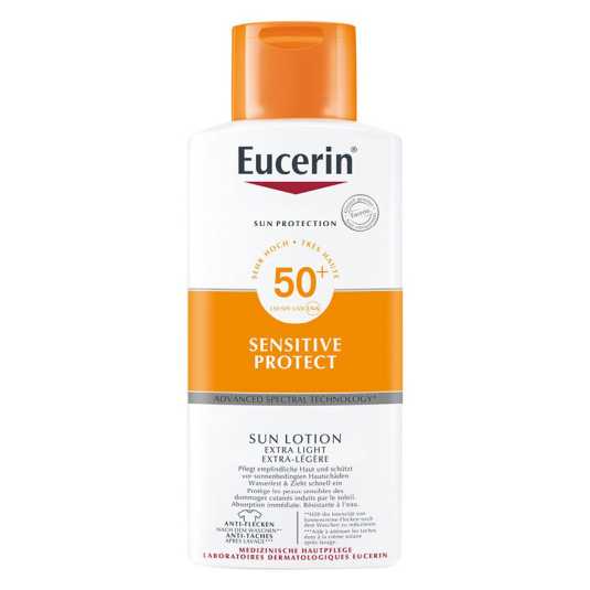 eucerin sun body locion e.light spf50+ 400ml