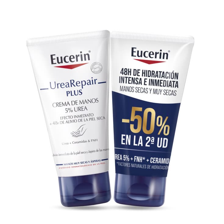 eucerin urearepair plus crema de manos piel seca-muy seca duplo 2x75ml