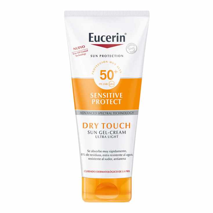 eucerin sensitice protect dry touch gel-cream fps50+ 200ml
