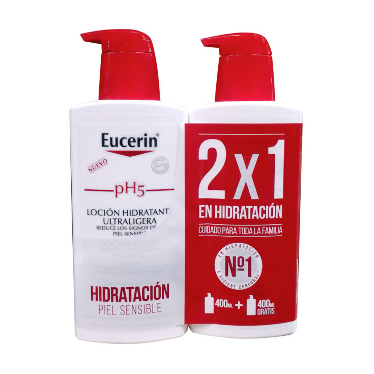 eucerin ph5 locion ultraligera 400ml 2x1 eucerin ph5 locion ultraligera 400ml 2x1