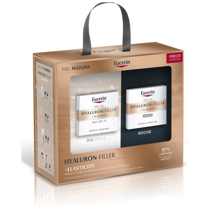 eucerin hyaluron-filler+elasticity set crema dia+noche eucerin hyaluron-filler+elasticity set crema dia+noche