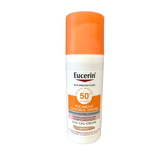 eucerin pigment control solar facial con color medio spf50+ 50ml eucerin pigment control solar facial con color medio spf50+ 50ml