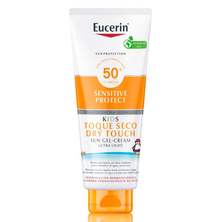 eucerin sensitive protect kids dry touch solar fps50+