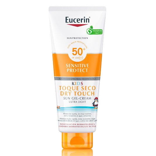 eucerin sensitive protect kids dry touch solar fps50+