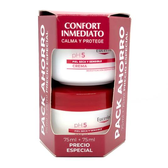 eucerin ph5 crema corporal piel seca tarro duplo 2x75ml