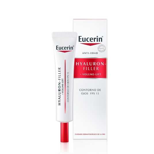 eucerin hyaluron-filler + volume-lift contorno ojos fps15 15ml