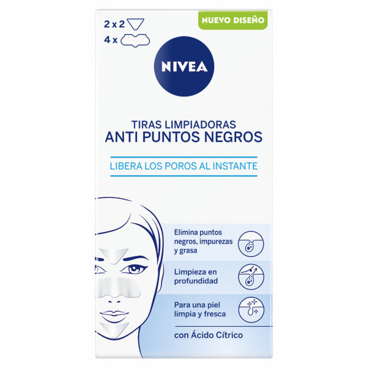 nivea tiras limpiadoras anti puntos negros 6 unidades