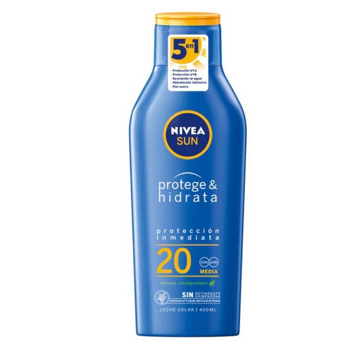 nivea sun protege&hidrata protector solar corporal spf20 400ml nivea sun protege&hidrata protector solar corporal spf20 400ml