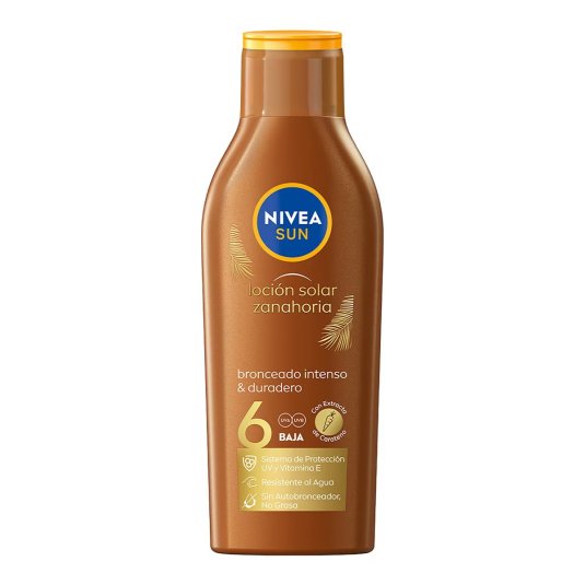 nivea sun locion solar bronceadora zanahoria spf6 200ml